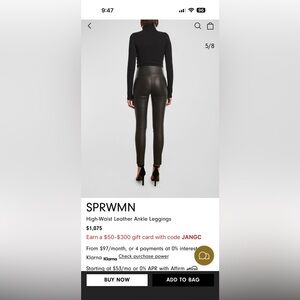 Black High-Waisted Leggings SPRWMN